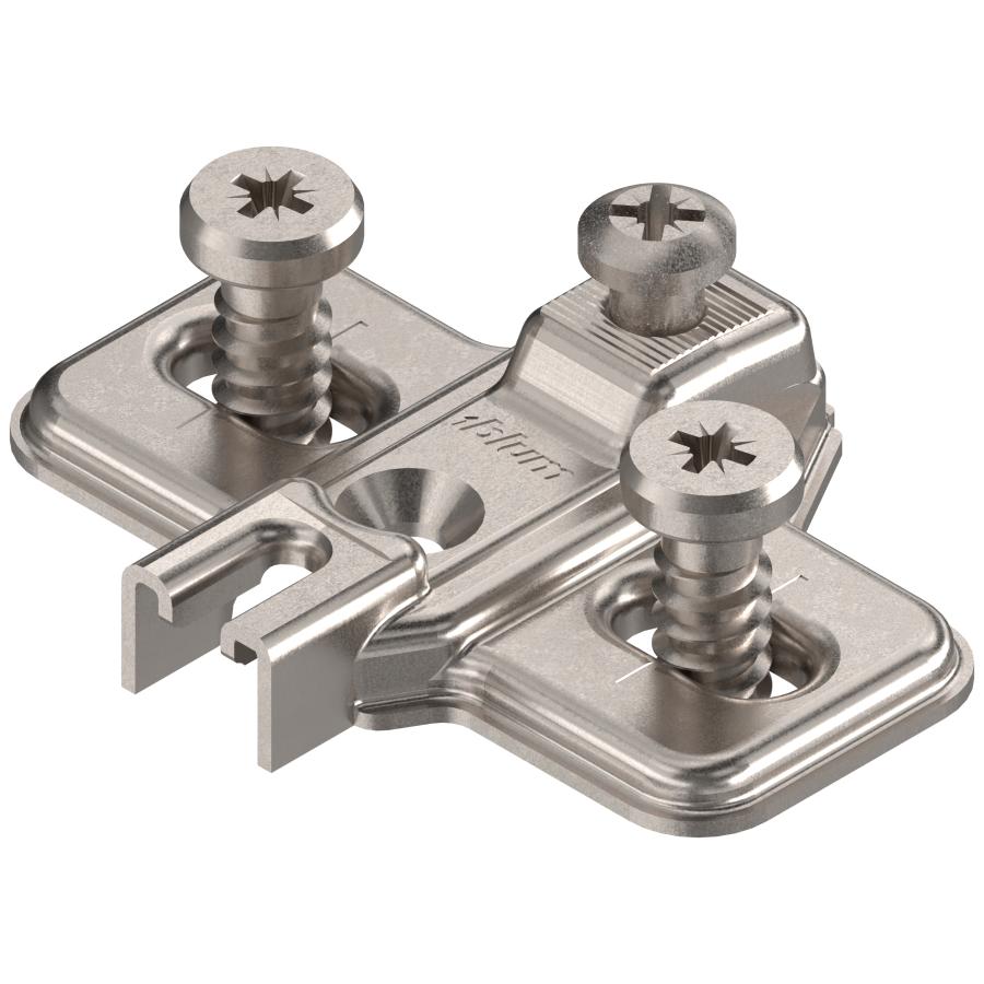 193L8100 MODUL Euroscrew Mounting Plate. Suitable for 18mm thickness material