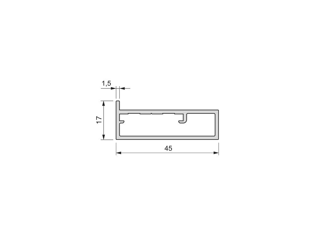 Placard Plus 14 Profile 2350mm