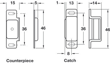 Steel Magnetic Catches